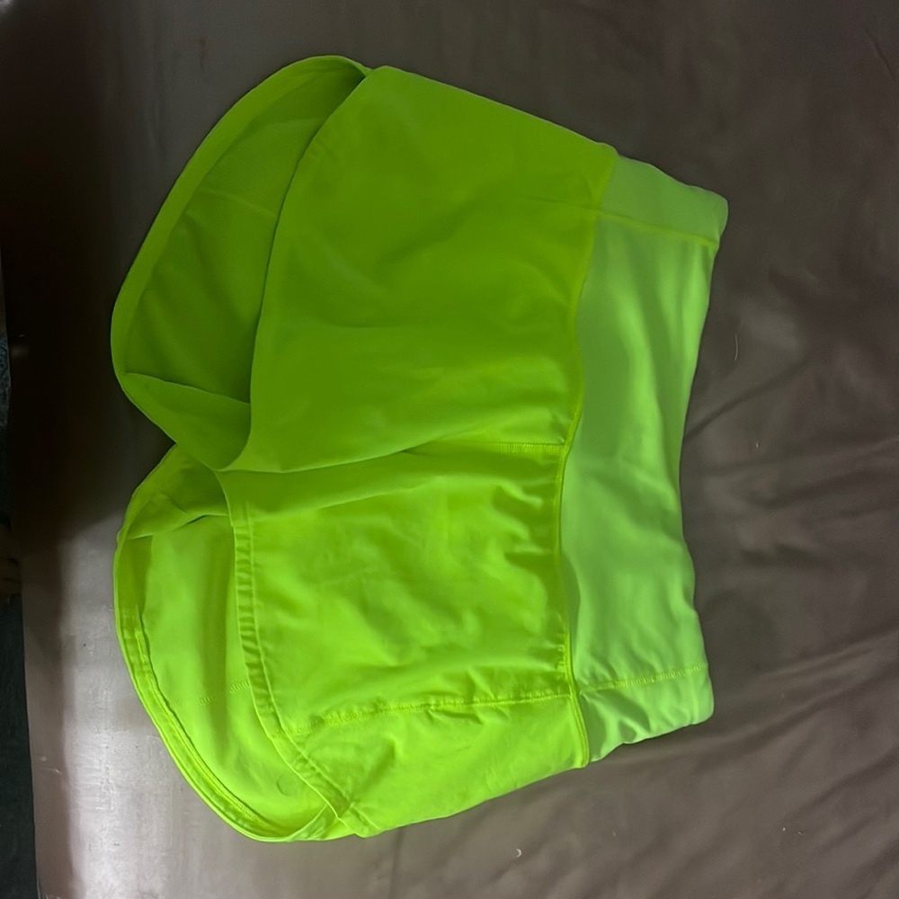 Lululemom highlight yellow shorts